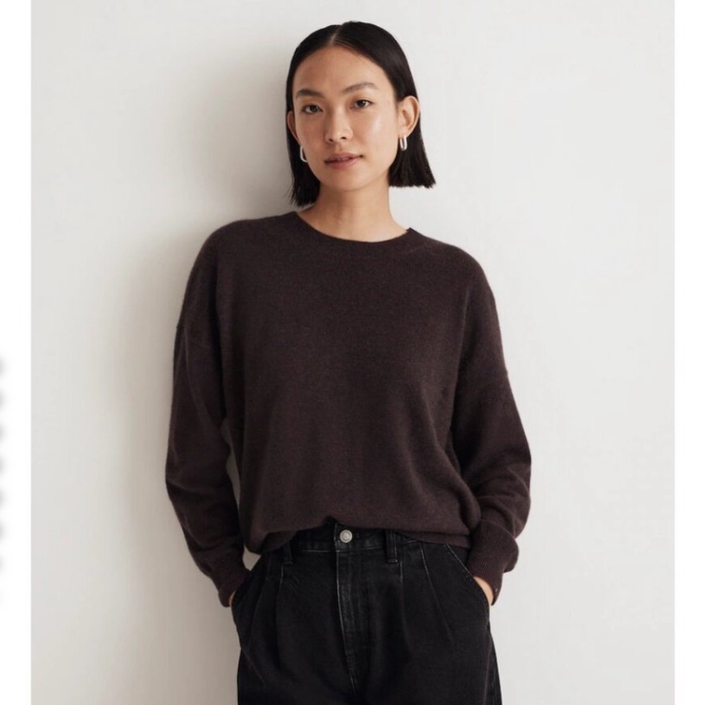 Madewell Brown Crew Neck Sweater Timeless Design